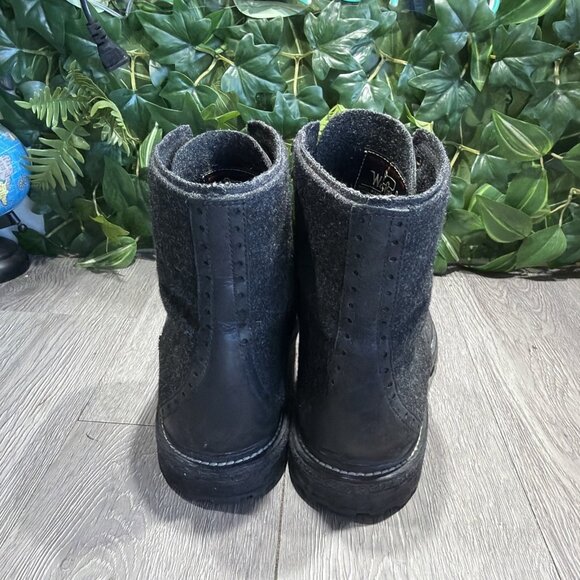 Woolrich Bootlegger Black Leather/Wool Combat  Lace Up Boot Men’s Size 10.5 main image 9